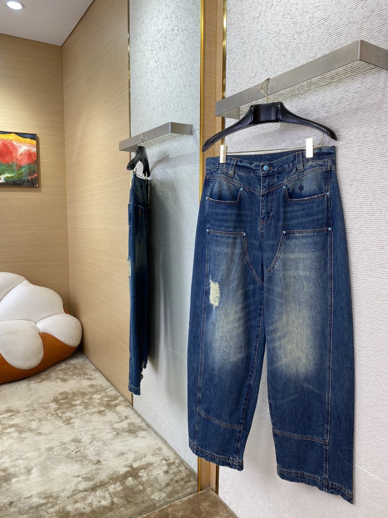 LV turquoise denim trousers 2