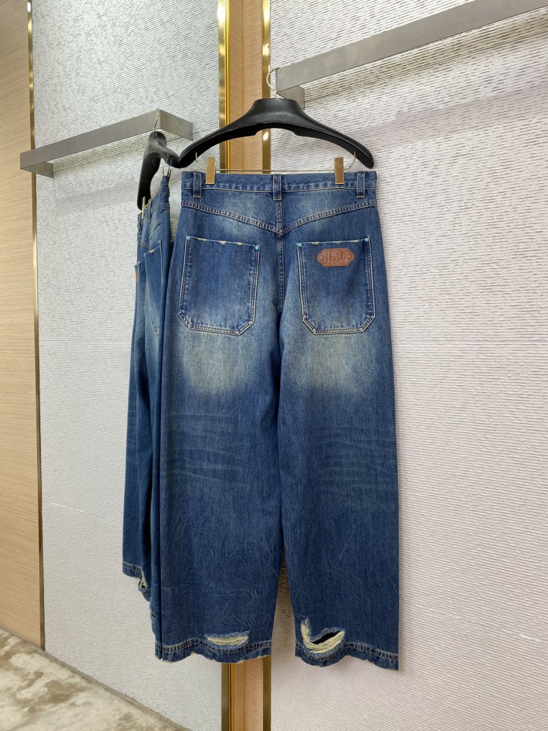 LV turquoise denim trousers 5