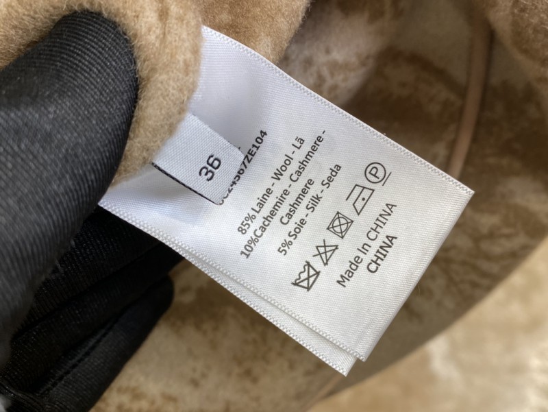 Dior short cape cashmere coat khaki 8
