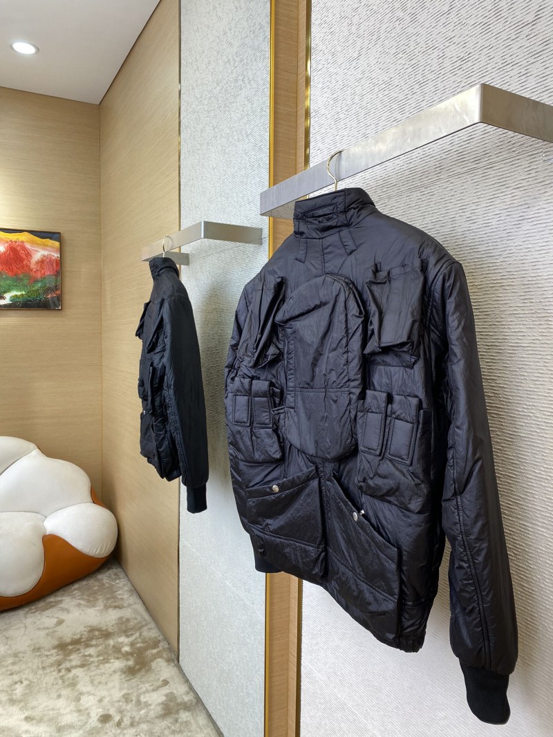 Dior Multi-Pocket Cotton Jacket Coat Black 3