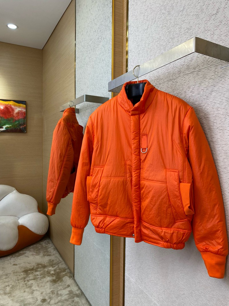 Dior Multi-Pocket Cotton Jacket Coat Orange 2