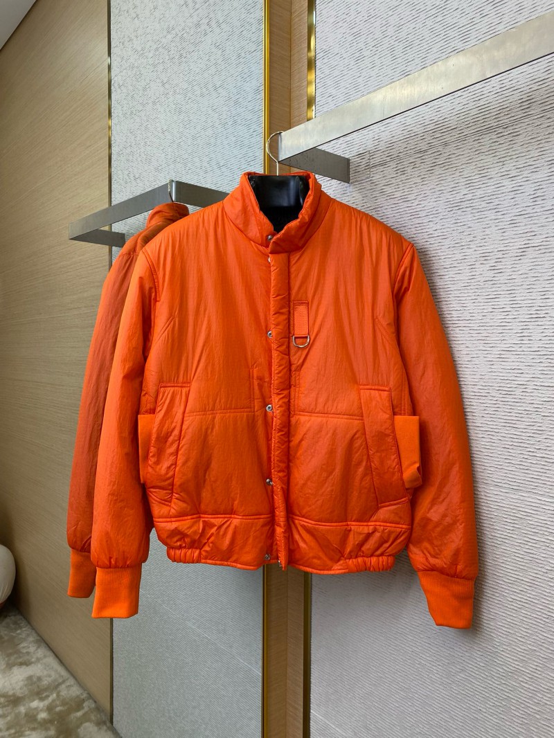 Dior Multi-Pocket Cotton Jacket Coat Orange 4