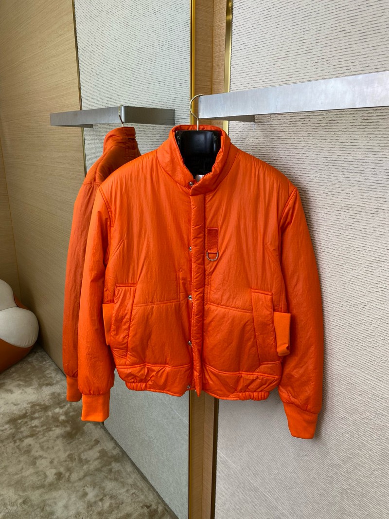 Dior Multi-Pocket Cotton Jacket Coat Orange 6