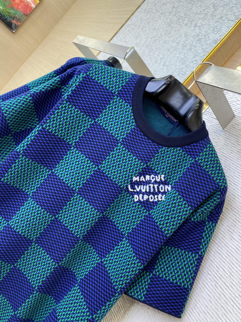 LV checkered jersey short-sleeved T-shirt 5