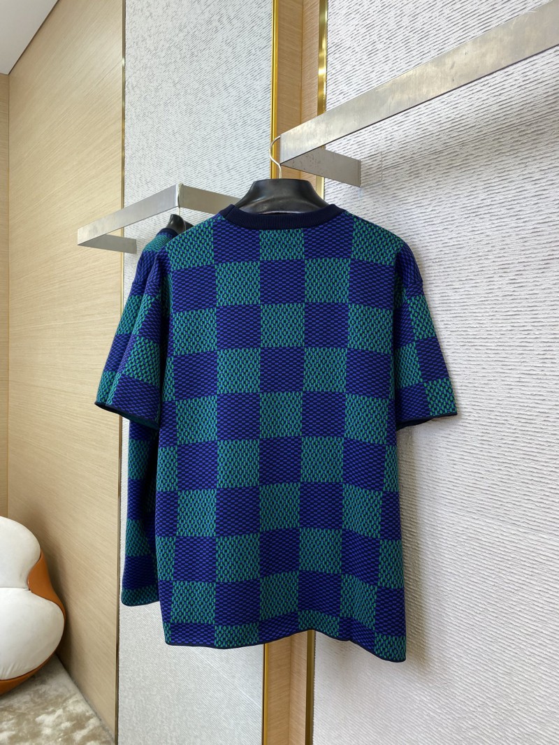 LV checkered jersey short-sleeved T-shirt 6
