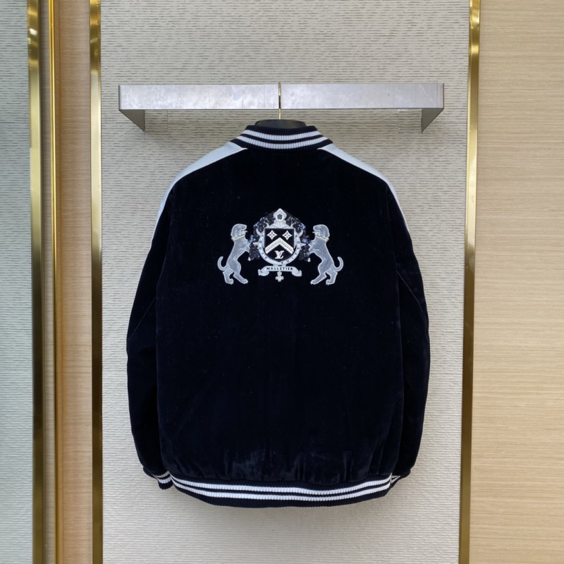 LV Velvet Baseball Jacket Coat 1