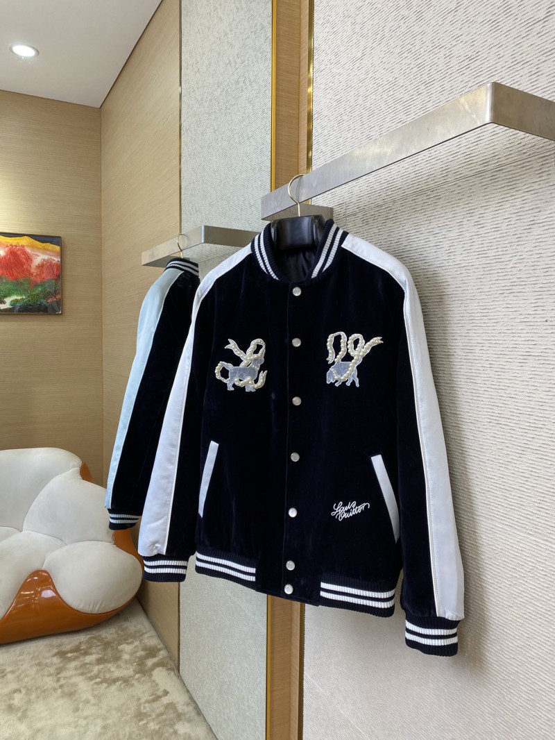 LV Velvet Baseball Jacket Coat 2