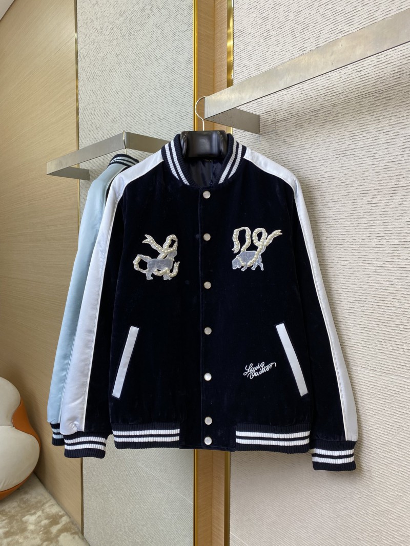 LV Velvet Baseball Jacket Coat 4