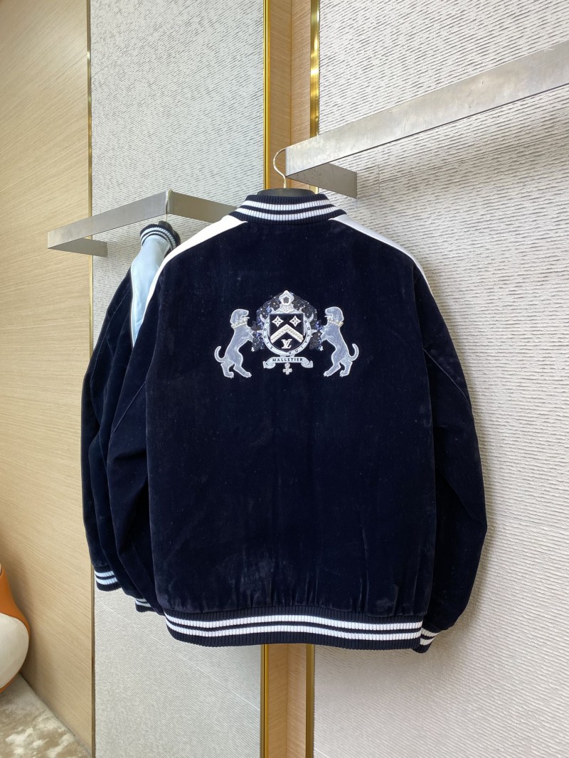 LV Velvet Baseball Jacket Coat 6