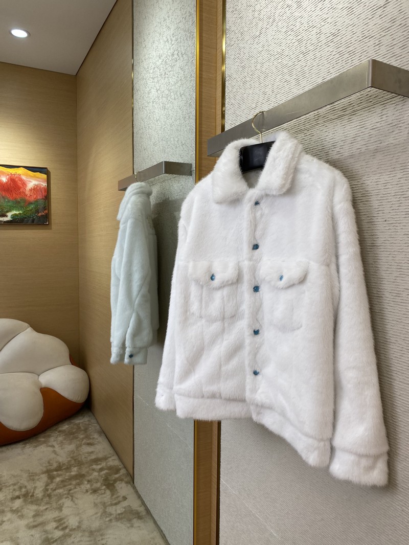 LV turquoise mink coat 2
