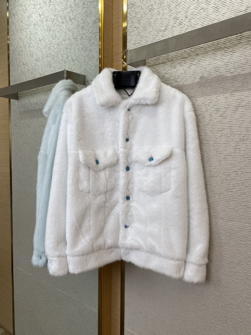 LV turquoise mink coat 4