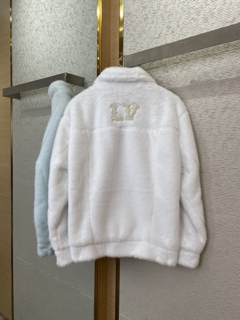 LV turquoise mink coat 5