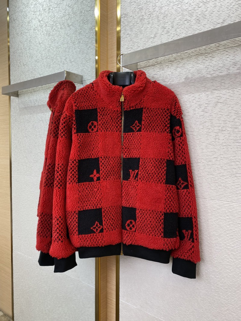 LV Checked Lambswool Jacket Coat 4