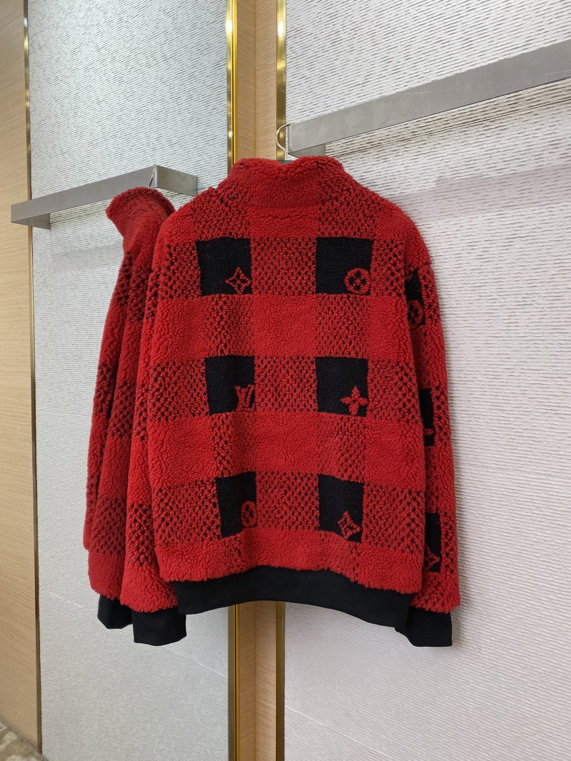 LV Checked Lambswool Jacket Coat 5