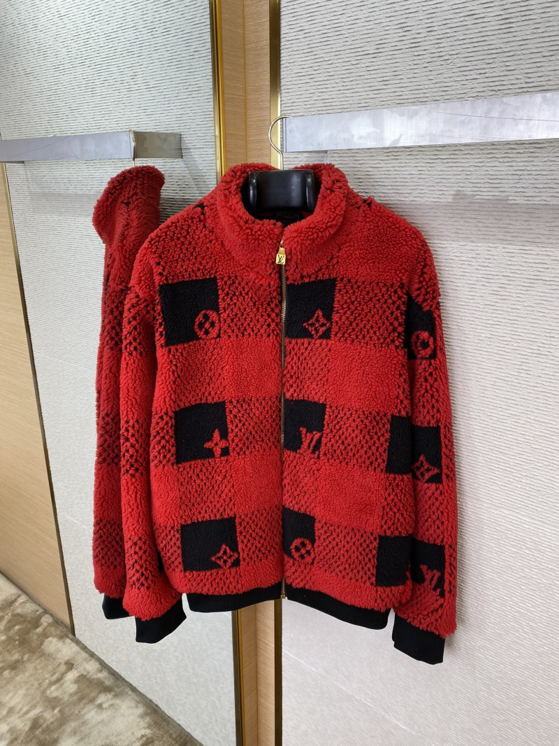 LV Checked Lambswool Jacket Coat 6