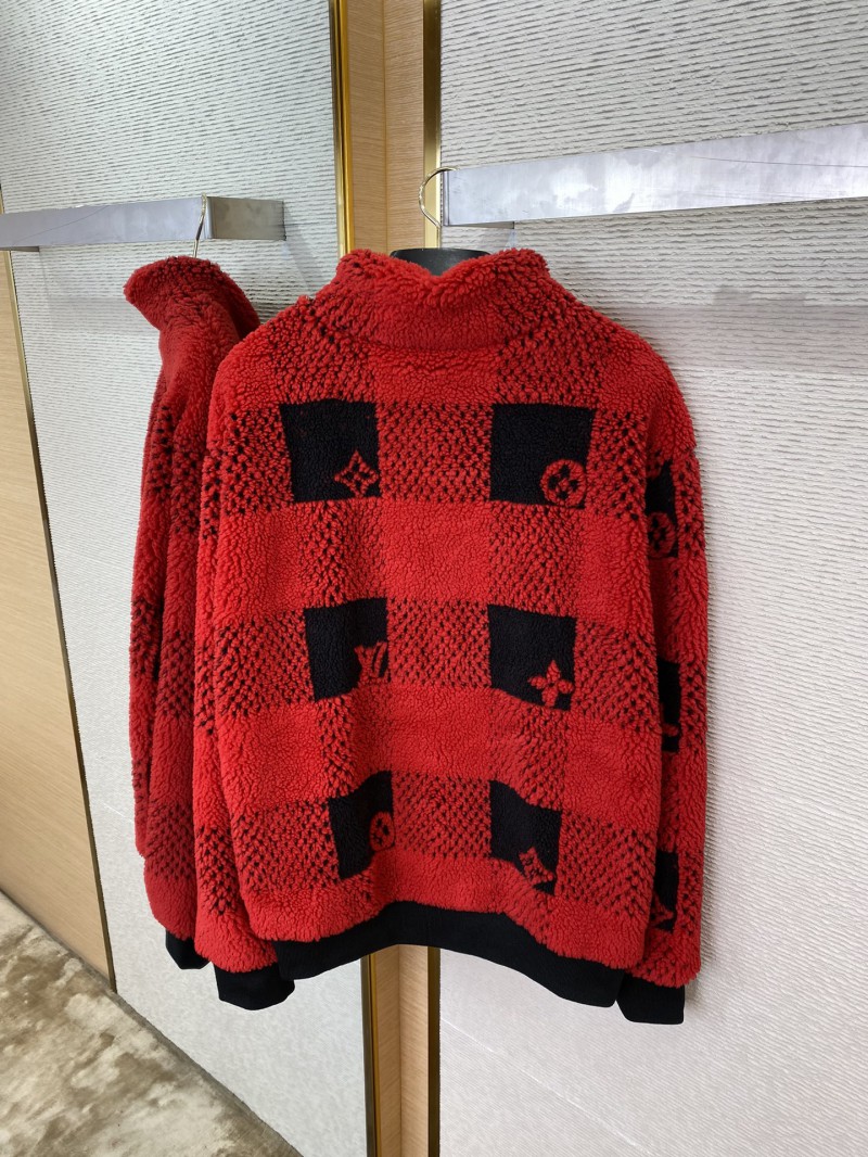 LV Checked Lambswool Jacket Coat 7