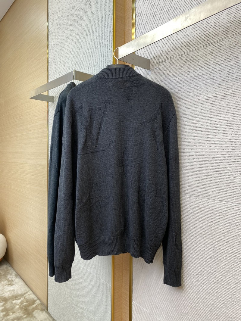 LV logo jacquard half-zip jumper 5