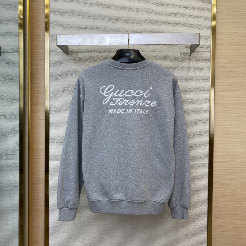 Gucci Monogram Embroidered Crew Neck Sweatshirt 1