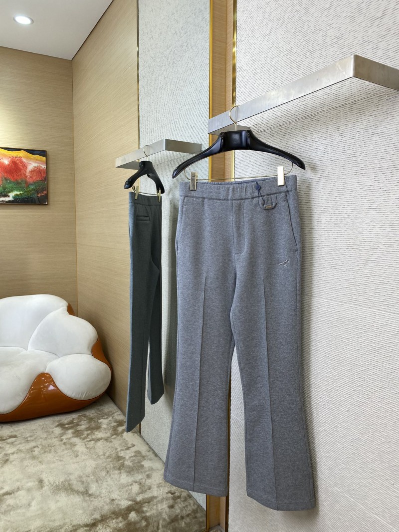 LV Logo Embroidered Air Layer Trousers 2