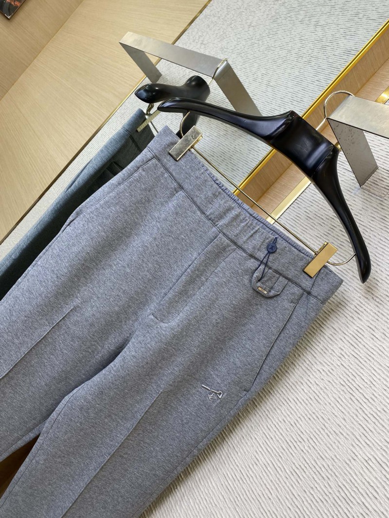 LV Logo Embroidered Air Layer Trousers 5