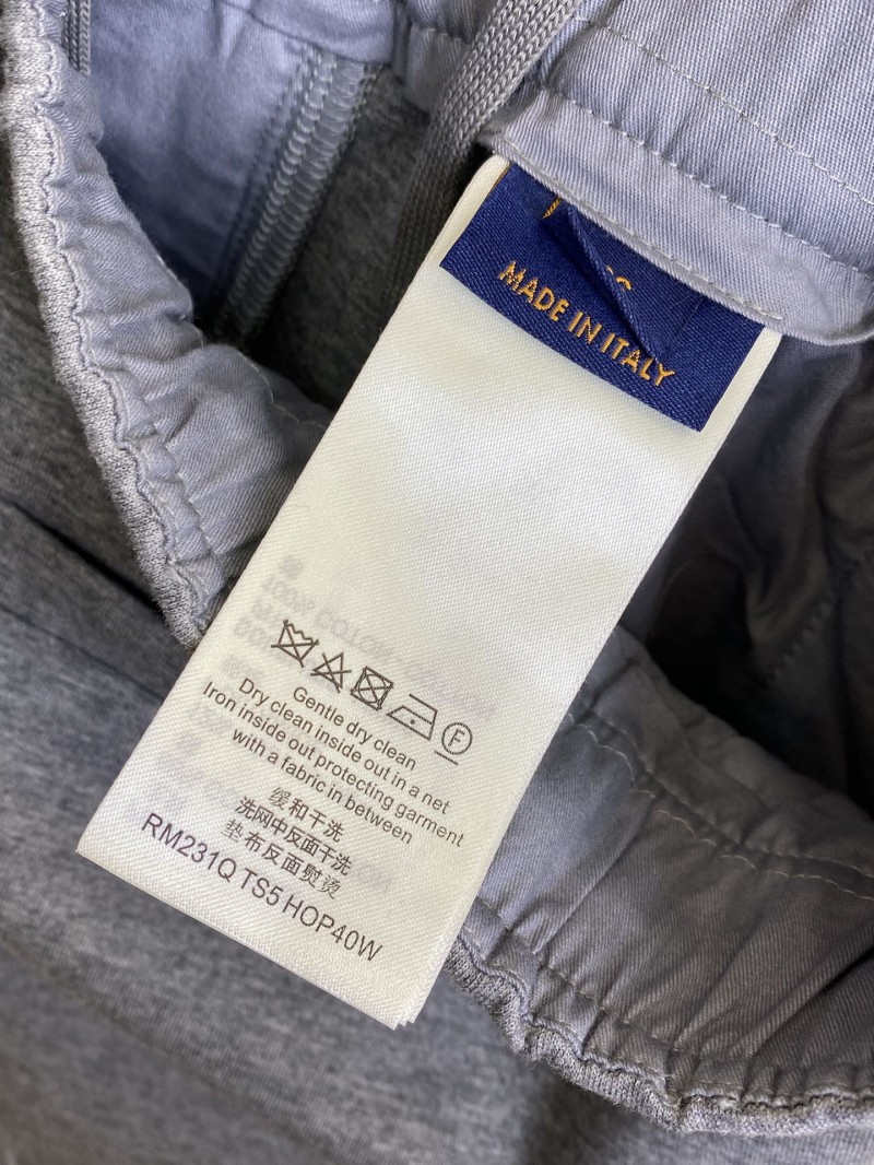 LV Logo Embroidered Air Layer Trousers 8