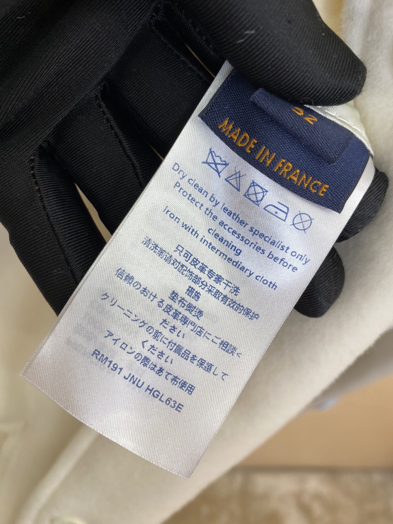 LV Bugs Bunny Leather Baseball Jersey Jacket Coat 8