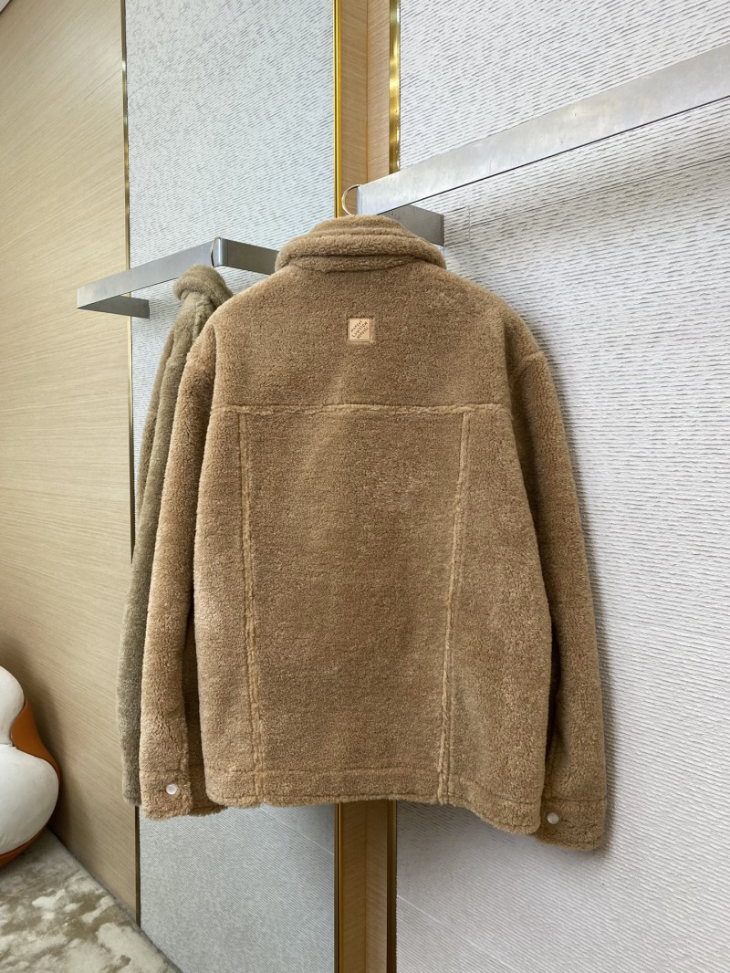 LV Sheep Shearling Fur Jacket Coat 6