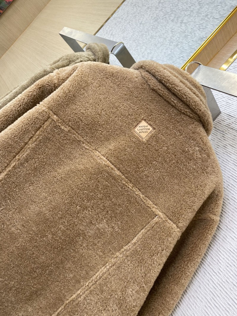 LV Sheep Shearling Fur Jacket Coat 7