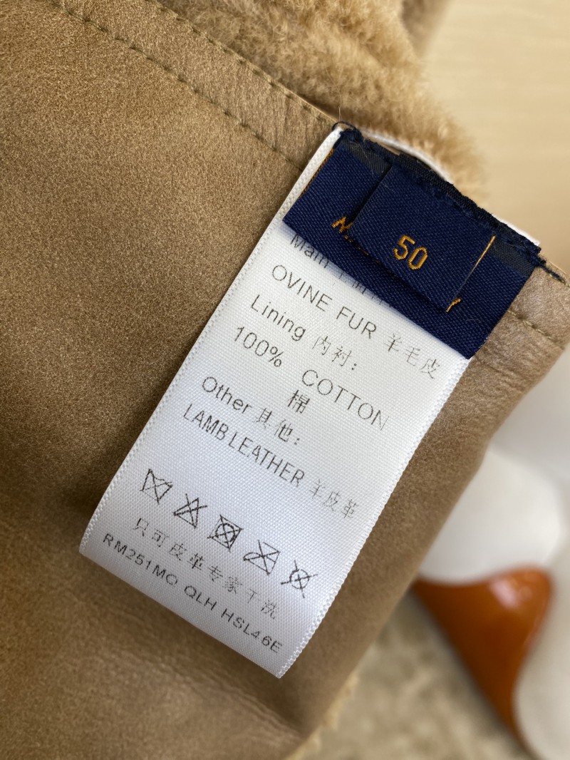 LV Sheep Shearling Fur Jacket Coat 8