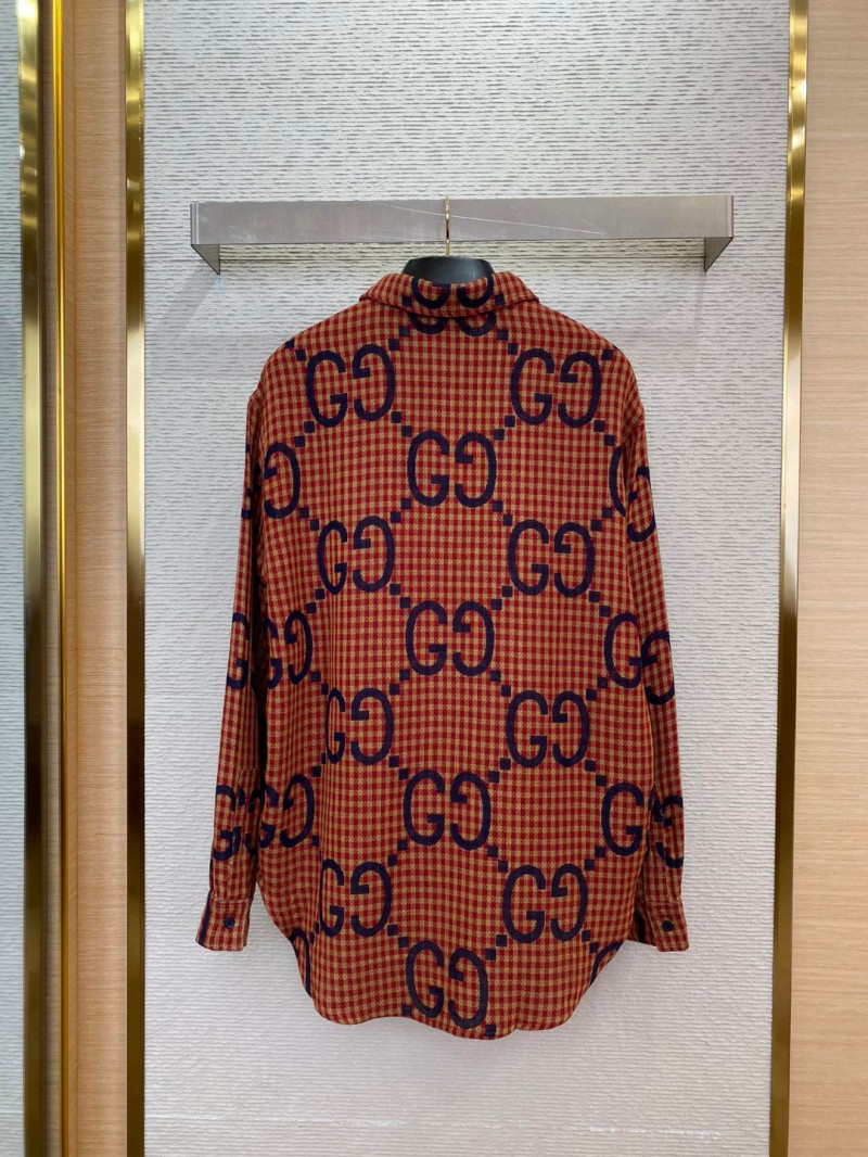 Gucci Printed Shirt Red 1