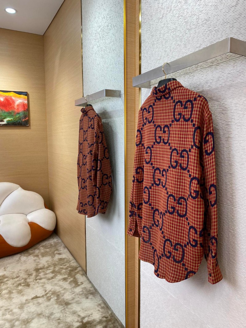 Gucci Printed Shirt Red 3