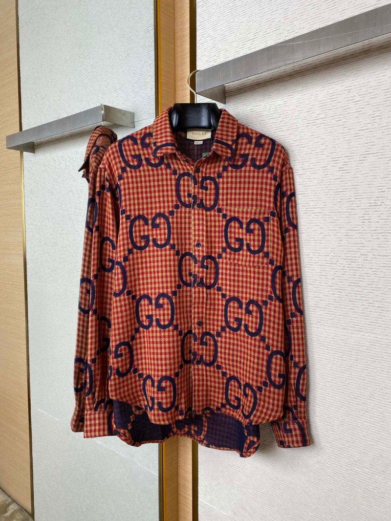 Gucci Printed Shirt Red 4