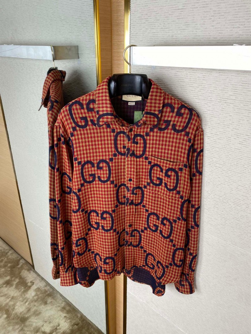 Gucci Printed Shirt Red 6