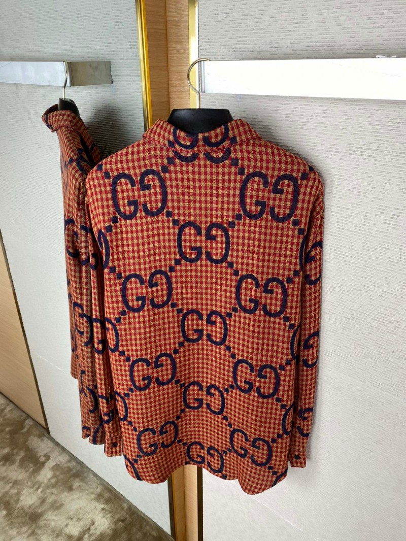 Gucci Printed Shirt Red 7