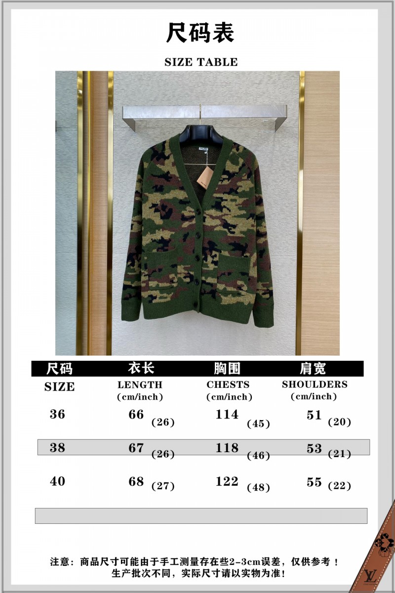 Miu Miu Camouflage Knit Cardigan 9