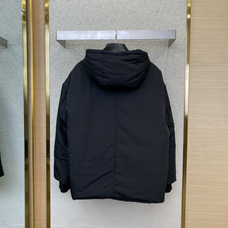 Miu Miu Logo Hooded Down Jacket 1