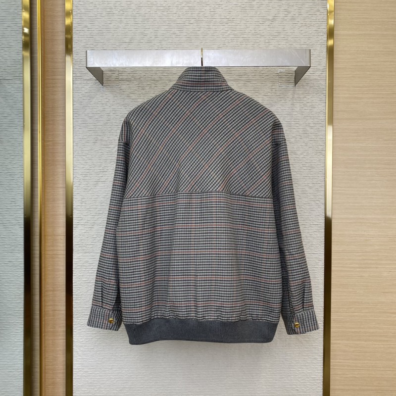 Miu Miu Patch Embroidered Grey Jacket Jacket 1