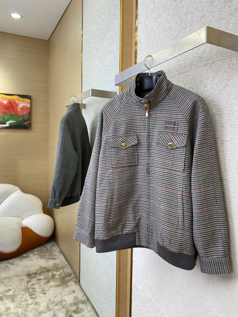 Miu Miu Patch Embroidered Grey Jacket Jacket 4