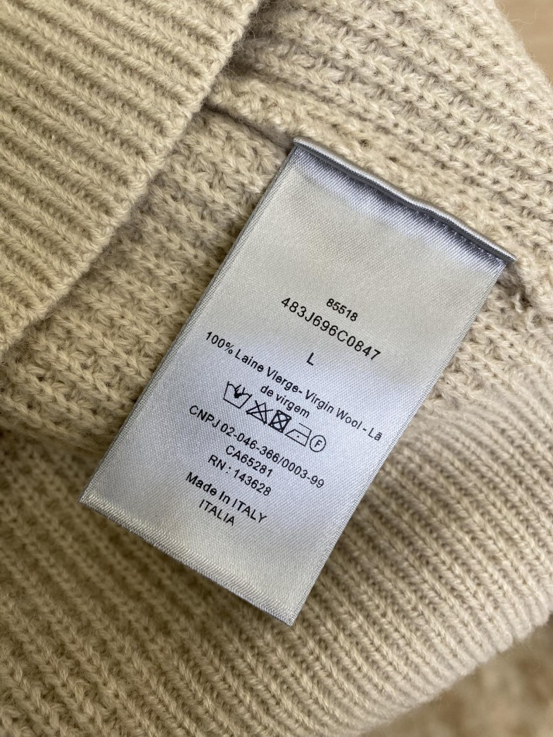 Dior knitted wool half-zip jumper 8