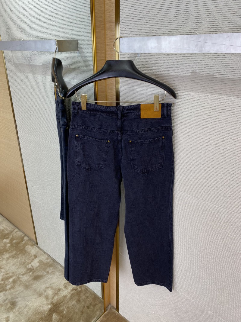 LV Tessellated Denim Trousers 7