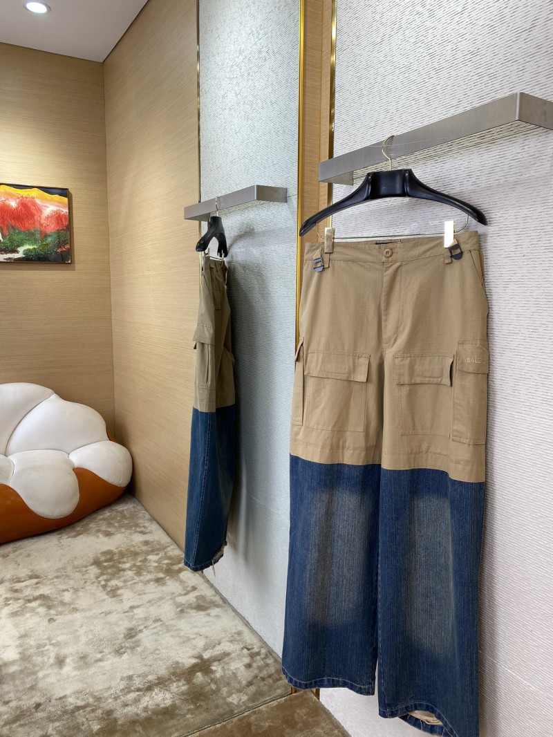 Balenciaga Patchwork Denim Trousers 2