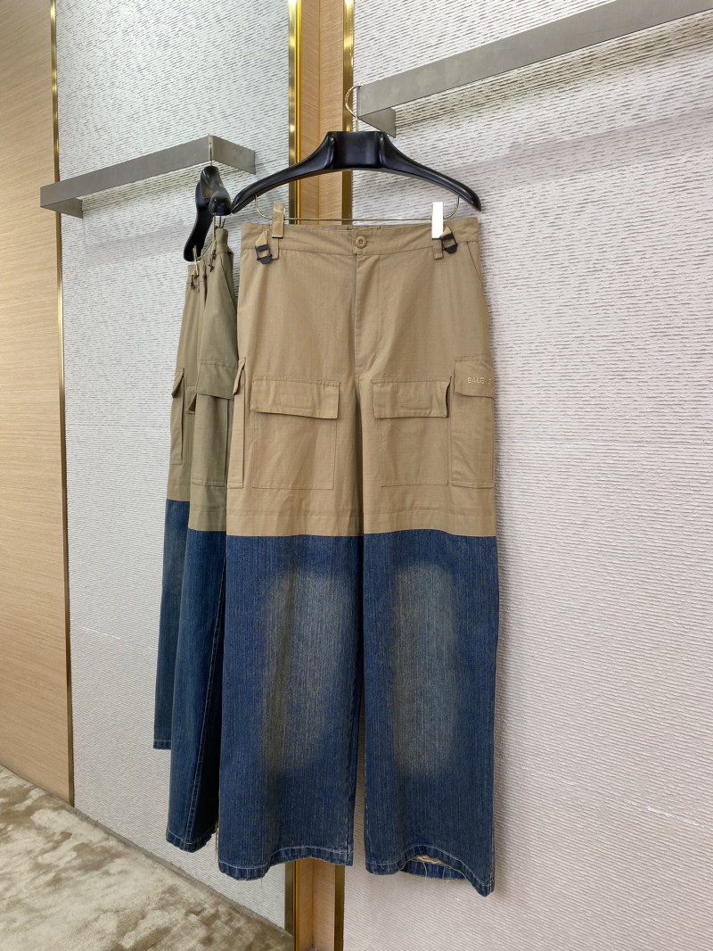 Balenciaga Patchwork Denim Trousers 4