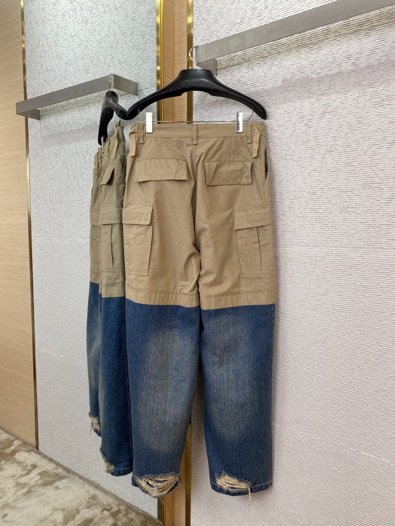 Balenciaga Patchwork Denim Trousers 5