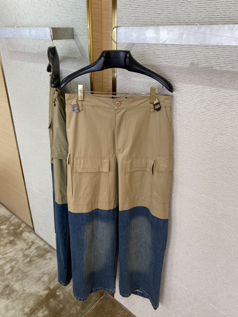 Balenciaga Patchwork Denim Trousers 6