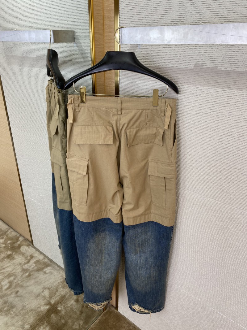 Balenciaga Patchwork Denim Trousers 7
