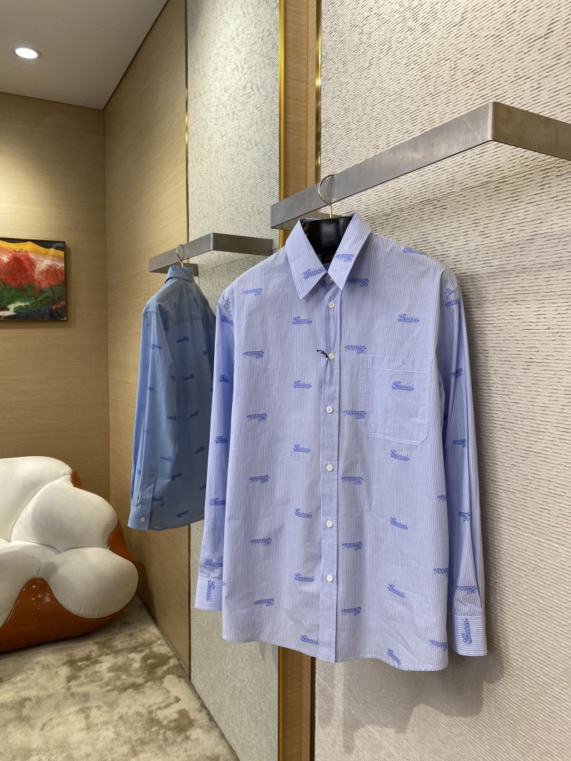 Gucci logo monogrammed lapel shirt 2