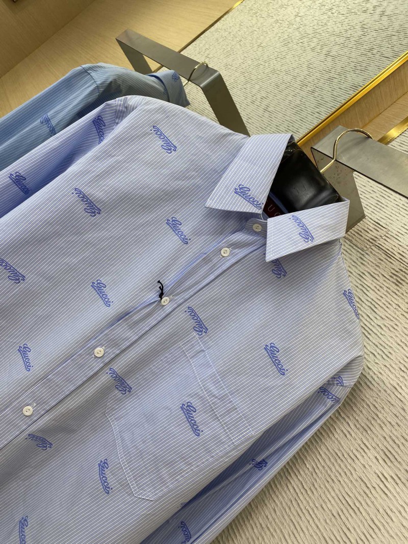 Gucci logo monogrammed lapel shirt 5