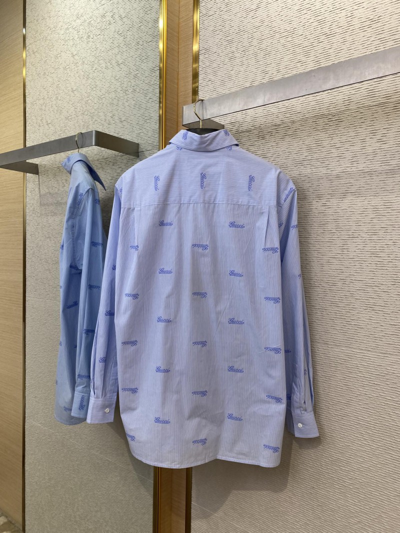 Gucci logo monogrammed lapel shirt 6