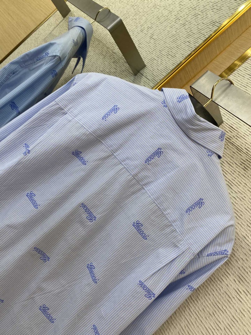 Gucci logo monogrammed lapel shirt 7