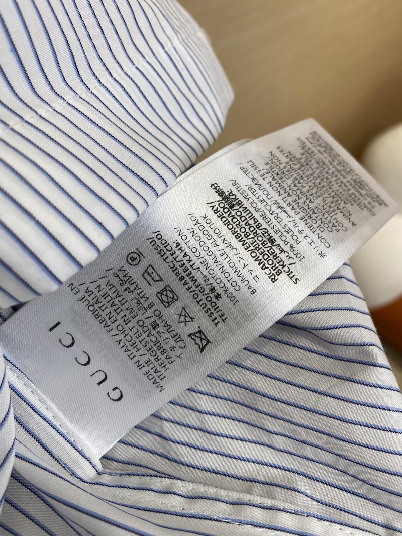 Gucci Logo Embroidered Short Sleeve Shirt 8